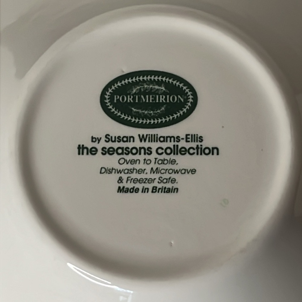 Vintage Portmeirion Seasons Susan Williams Soft Blue w/ Pink Tulip Pastel Bowls - Picture 5 of 7